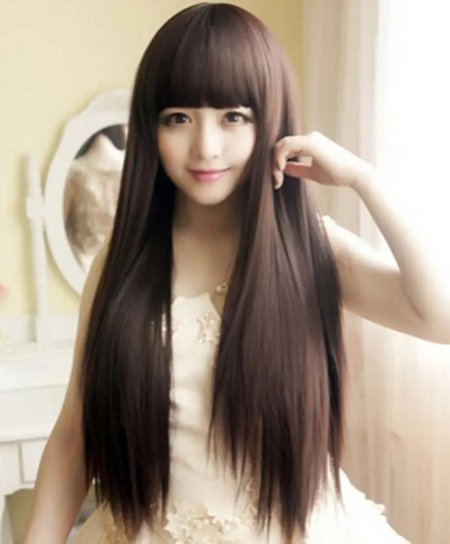 Японские прически для девушек на длинные волосы