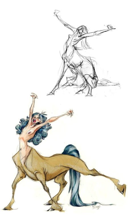 Кентавр девушка референс