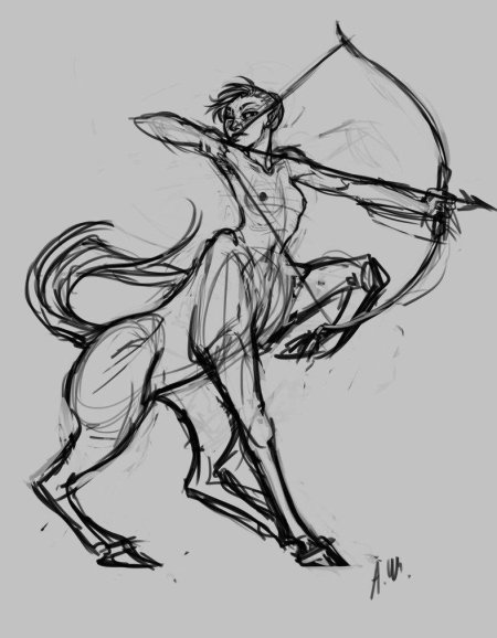 Рисунок кентавра