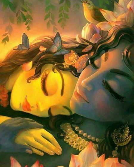 Кришна и радха арт