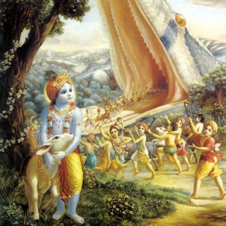 Кришна и агхасура