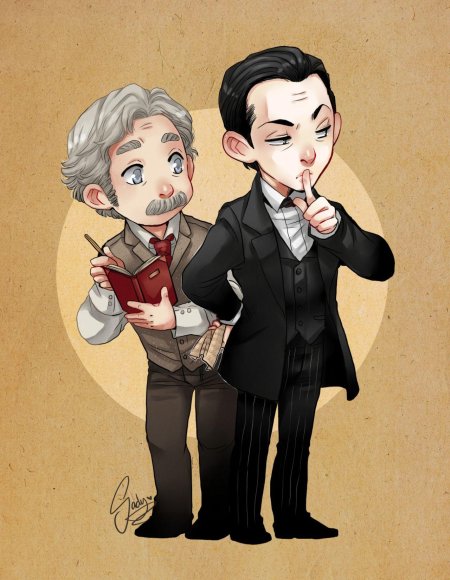 Шерлок холмс и доктор ватсон чиби