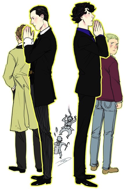 Шерлок холмс и джон ватсон в полный рост