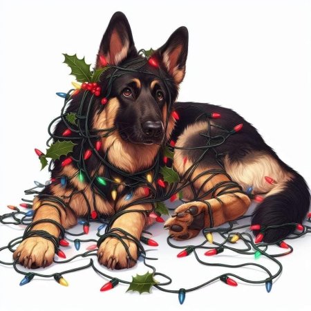 Собака немецкая овчарка