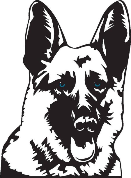 Восточно-европейская овчарка вектор