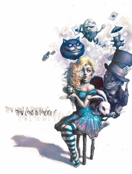 Алиса в стране чудес тима бертона арт