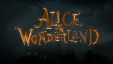 Алиса в стране чудес надпись