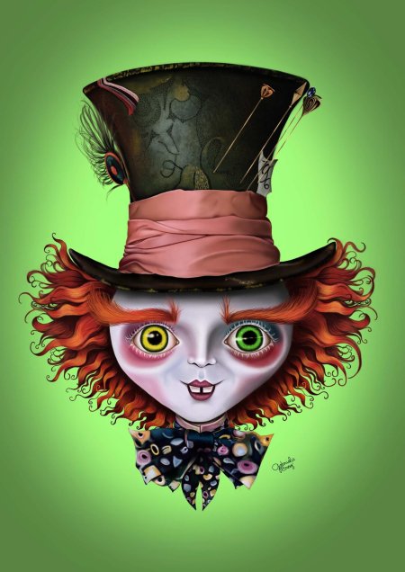 Алиса в стране чудес тим бертон арт