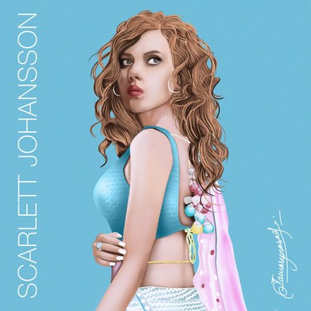 Скарлетт йоханссон арт