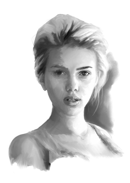 Скарлетт йоханссон арт портрет