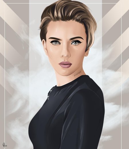 Скарлетт йоханссон портрет карандашом