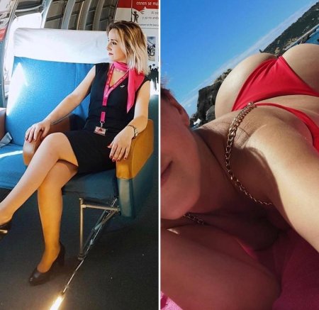 Жопа стюардессы