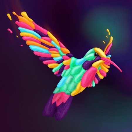 Яркая птица