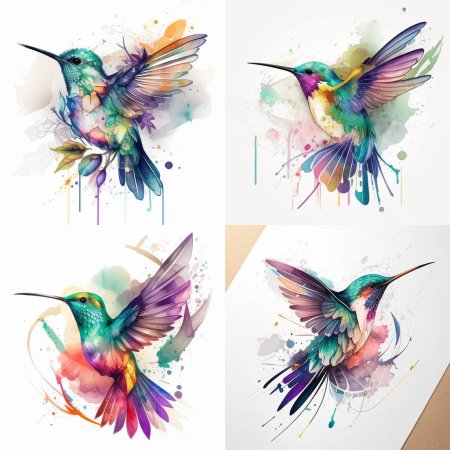 Колибри рисунки