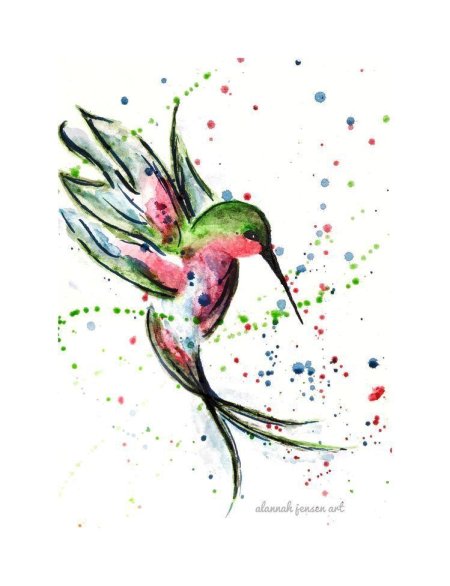 Акварельные птицы