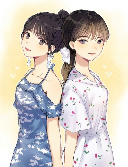 Аниме близнецы девочки