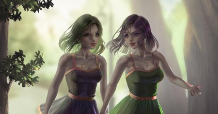 Девушки близнецы