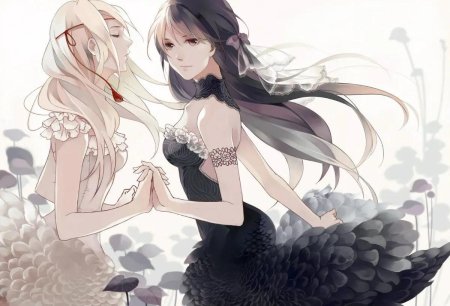 Две девушки арт