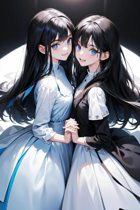 Две девушки аниме