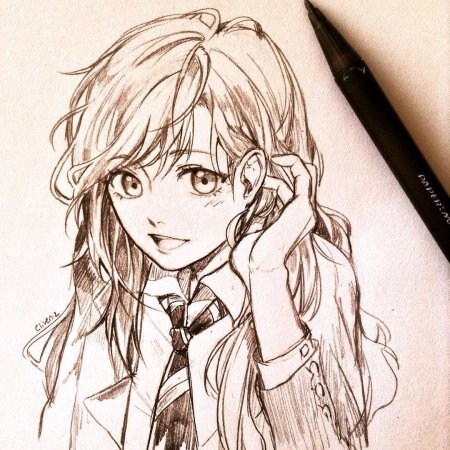 Аниме рисунки карандашом