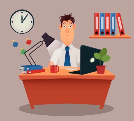 Офис мультяшный