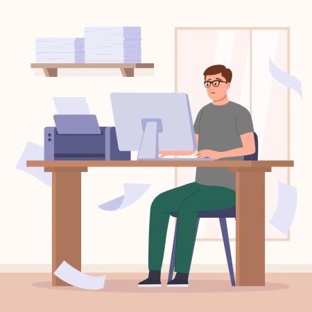 Работа иллюстрация