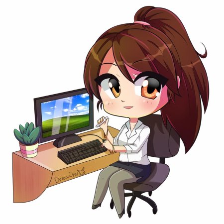 Аниме офисный работник