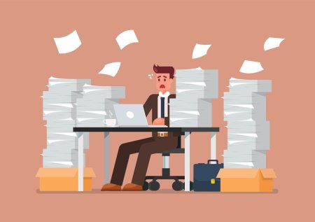 Человек с бумагами