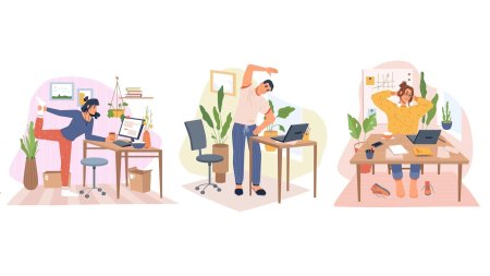 Работник графический рисунок