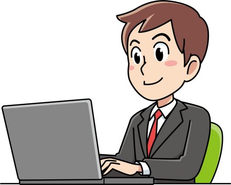 Мультяшный бизнесмен