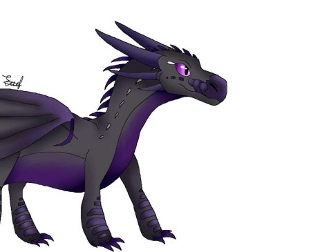 Драконья сага фиолетовый дракон