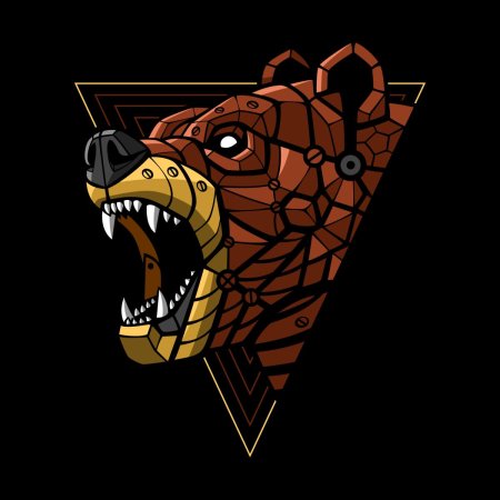 Геометрические фигуры медведь