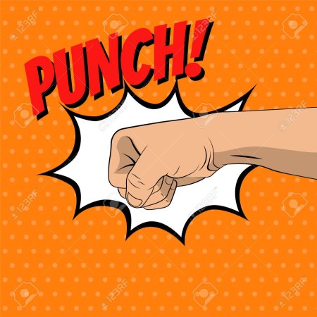 Поп арт кулак