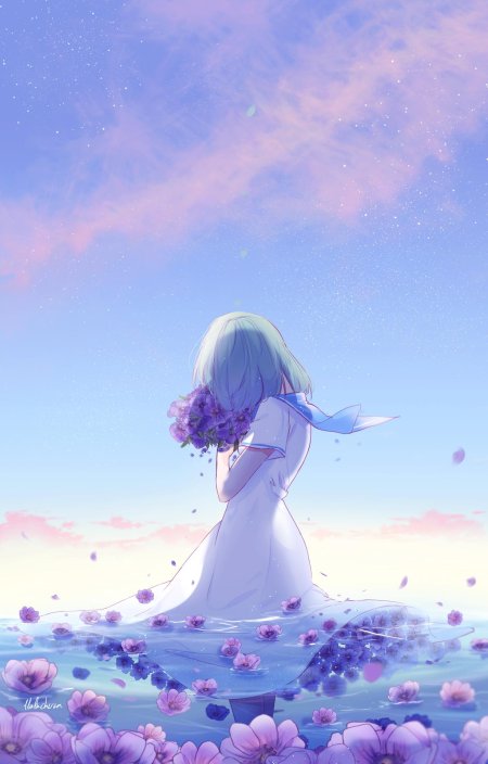 Красивая аниме девушка