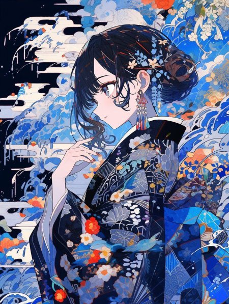 Кимоно аниме