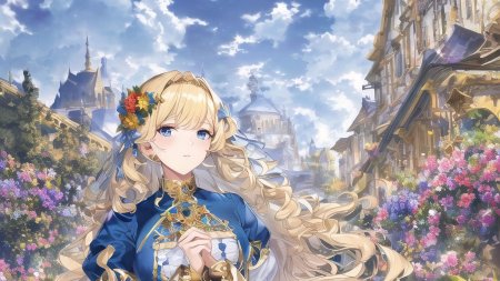 Аниме блондинка