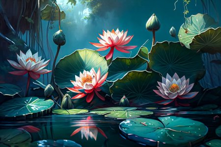 Лотос живопись