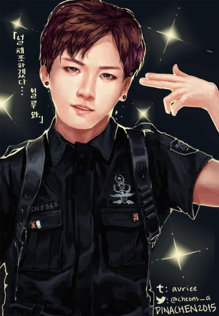 Бтс арт чонгук полицейский
