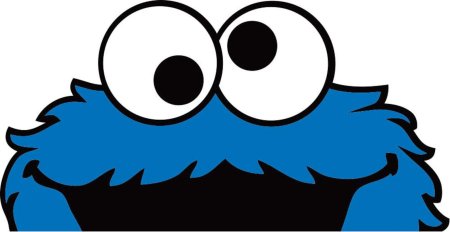 Коржик улица сезам на белом фоне