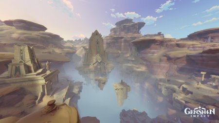 Руины в пустыне сумеру