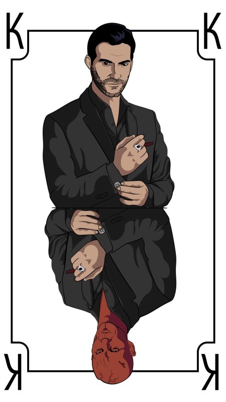 Люцифер сериал наклейка