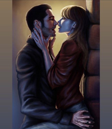 Люцифер и хлоя арт