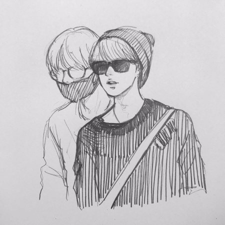 Bts карандашом вигуки