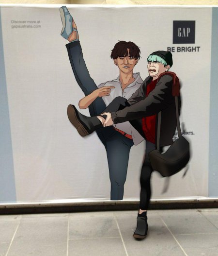 Хосок и юнги арт