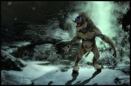 Снежный тролль скайрим