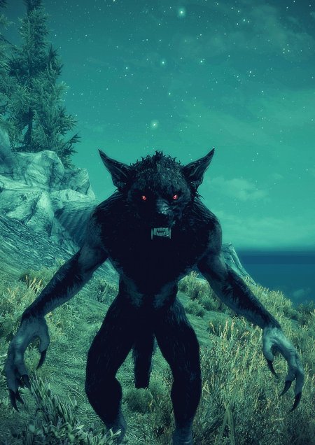 Вервольф скайрим превращение