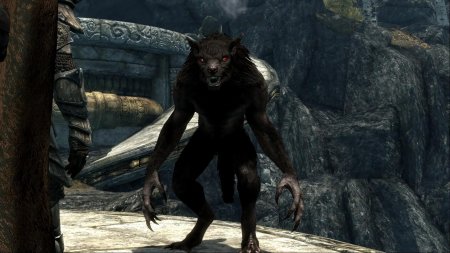 Скайрим каджит вервольф