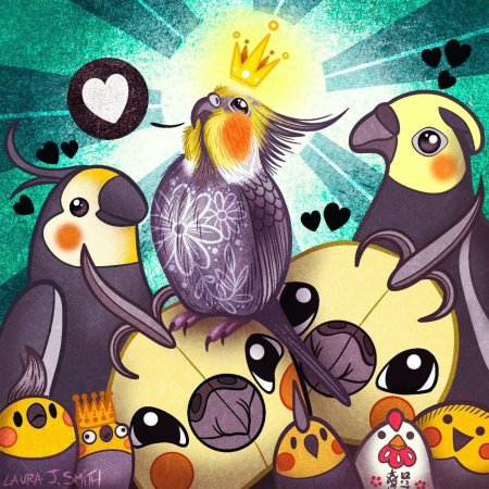 Попугай арт