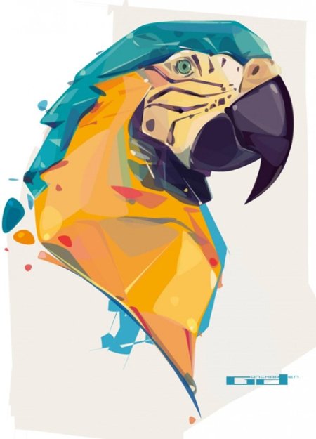 Полигональный принт