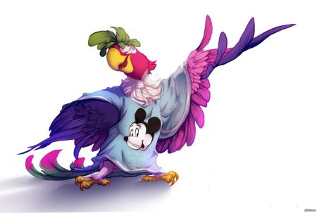 Попугай из мультика кеша